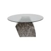Stolik kawowy ROCKY 90 cm szary marmur