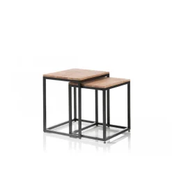 Stolik kawowy SAKURA set 2 dębowe