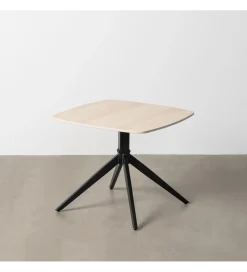 Stolik kawowy SASAN 60 cm efekt białego marmuru