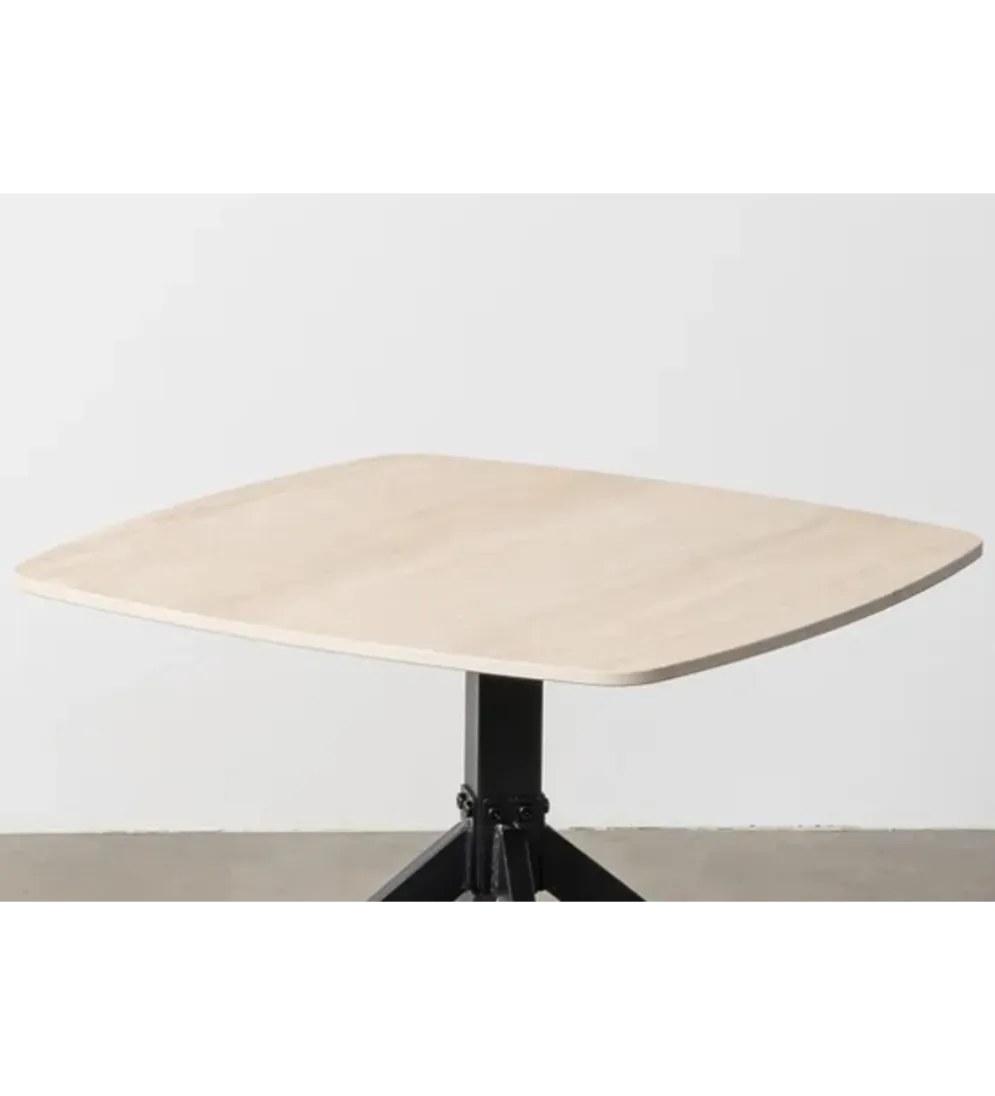 Stolik kawowy SASAN 60 cm efekt białego marmuru