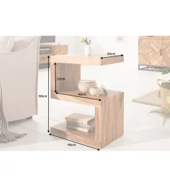 Stolik kawowy S 60 cm Sheesham