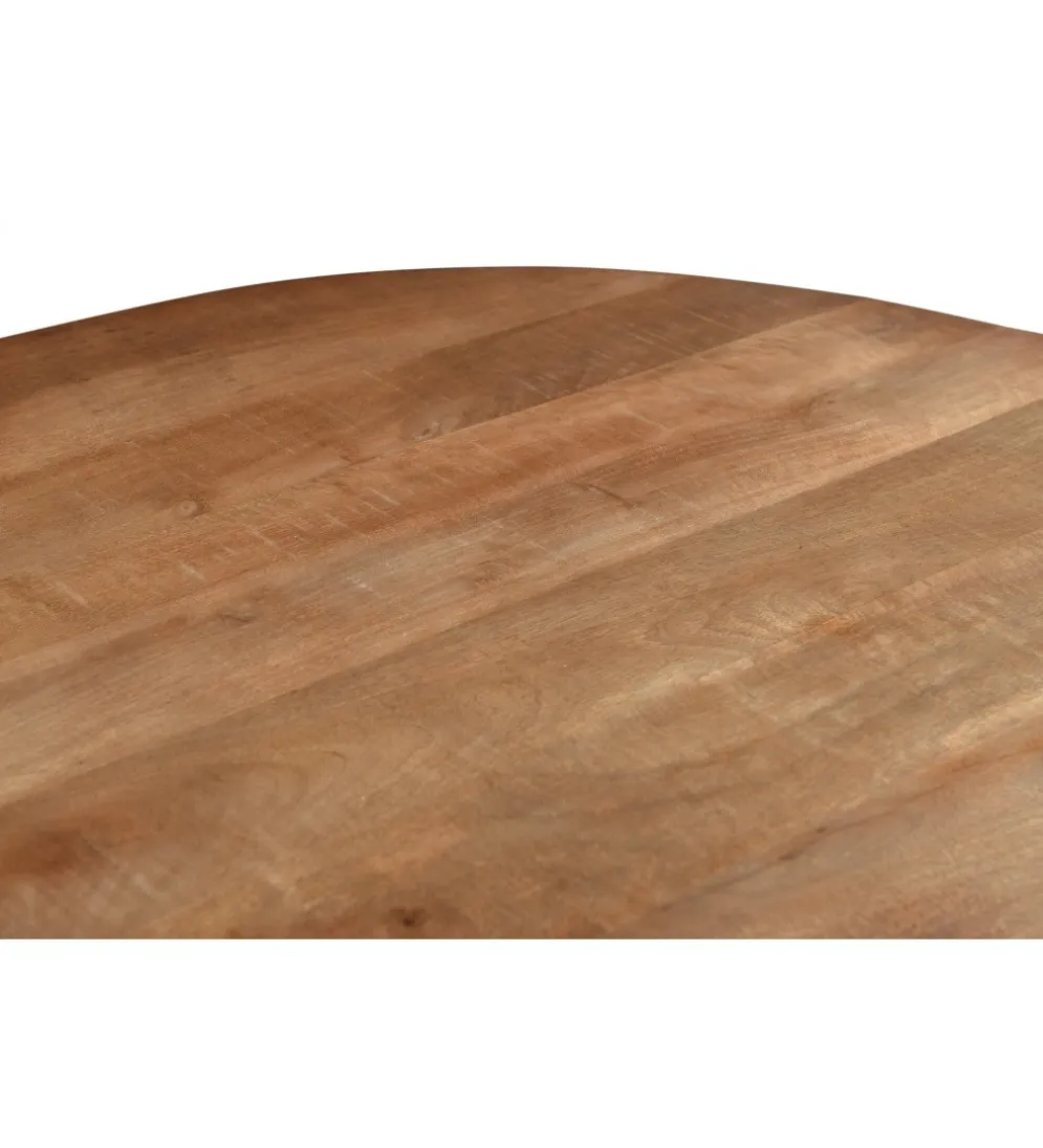 Stolik kawowy SELVETOR 50 cm drewno mango