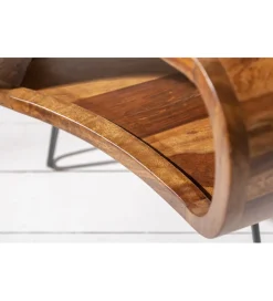 Stolik kawowy SPIN RETRO 60 cm drewno Sheesham