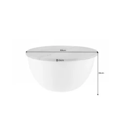 Stolik Kawowy Storage Orient 60 Cm srebrny Z Blatem drewna akacji