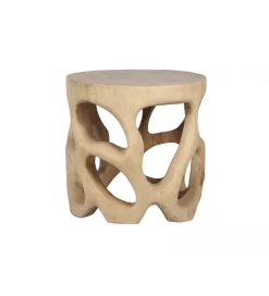 Stolik kawowy SUAR 50 cm drewno suar naturalne