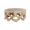 Stolik kawowy SUAR 70 cm drewno suar naturalne