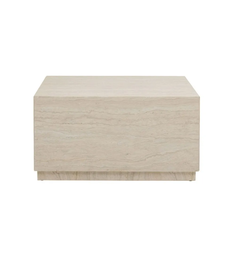 Stolik kawowy TRAVERTINO TRUNK 80 x 60 cm