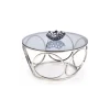 Stolik kawowy VENUS 80 cm srebrny