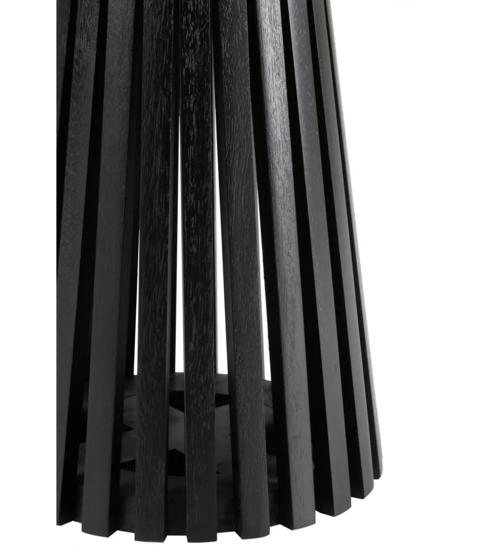 Stolik kawowy VINCENT 40 cm drewno mango czarny