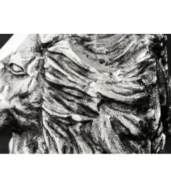 Stolik kawowy WILDLIFE LION 60 cm antyczne srebro