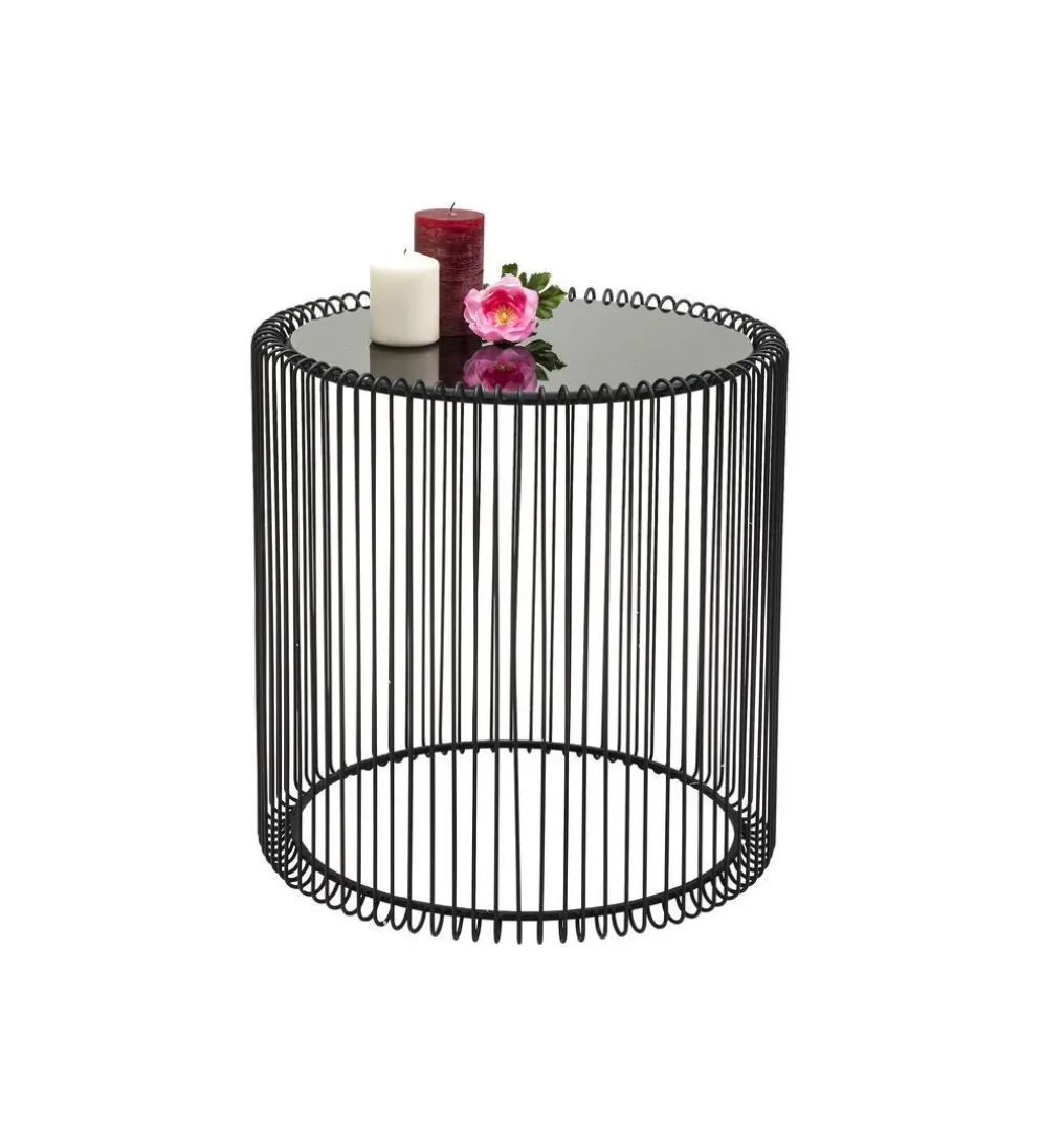 Stolik kawowy Wire set zestaw 2 czarny