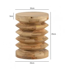 Stolik kawowy WOHNLING 35 cm drewno mango