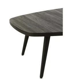 Stolik kawowy ZAMBIA 120 cm drewno teak czarny