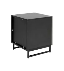 Stolik nocny CARINO 50 cm srebrna