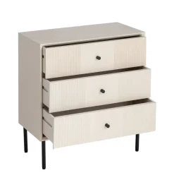 Stolik nocny ENTARADA 61 cm kremowy
