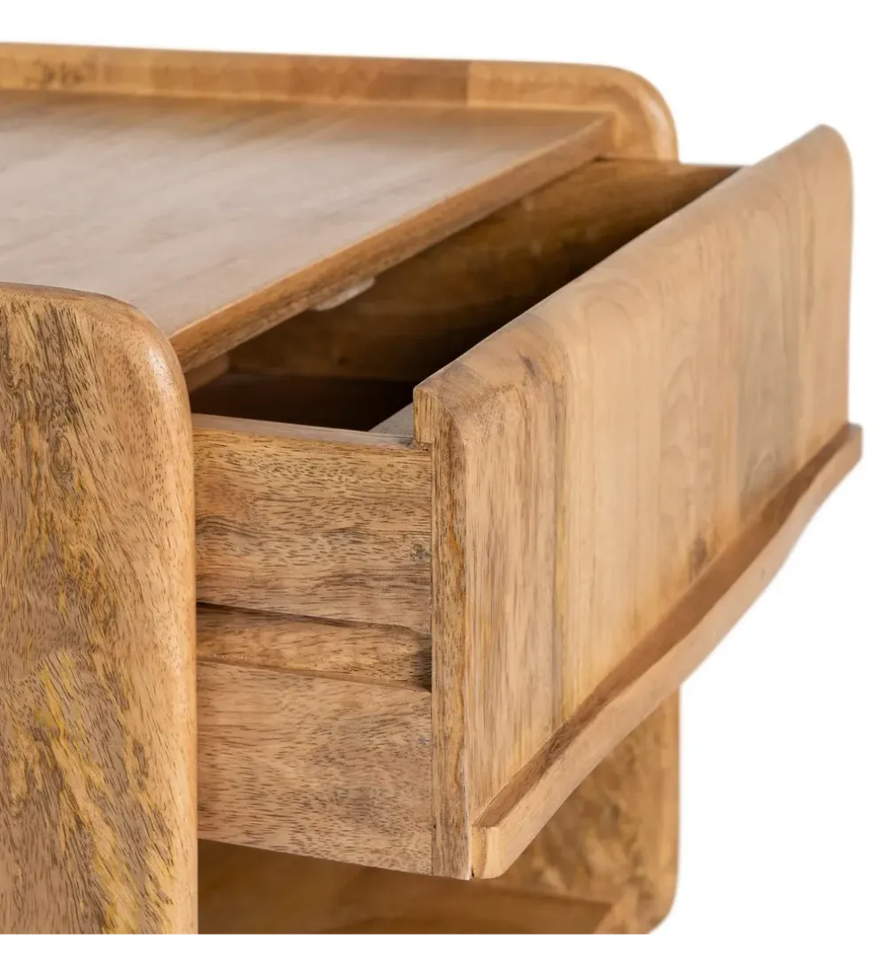 Stolik nocny GALT 50 cm drewno mango naturalny