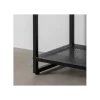 Stolik nocny INDUSTRIAL 56 cm naturalny czarny