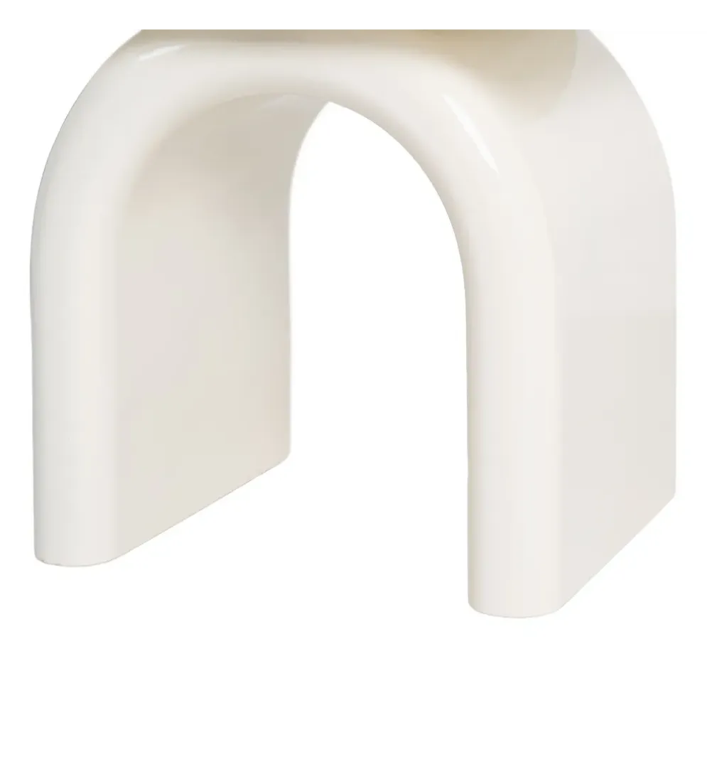 Stolik nocny LACADO 57 cm kremowy