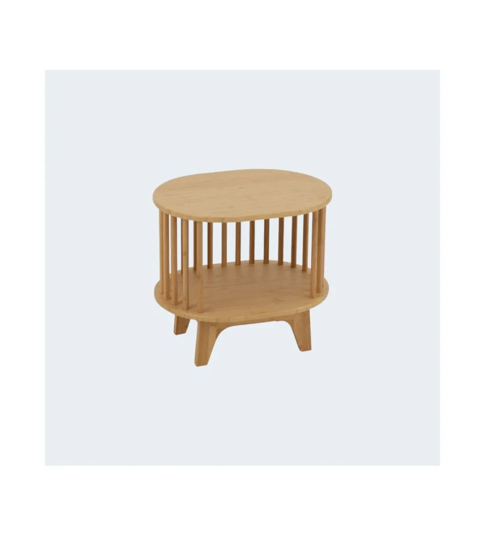 Stolik nocny LIVE 46 cm bambus naturalny