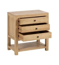 Stolik nocny MEGANY 65 cm drewno mindi