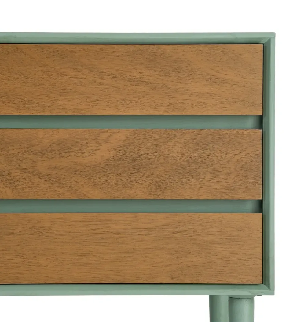 Stolik nocny MESTARONY 62 cm naturalny zielony