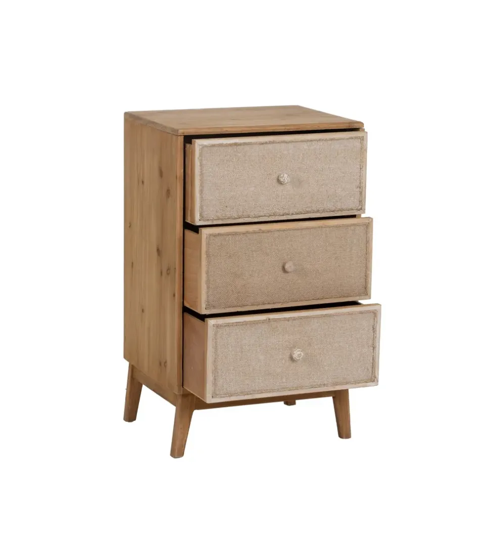 Stolik nocny WARTUM 76 cm naturalny