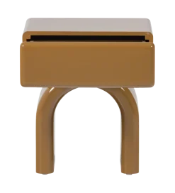 Stolik nocny ZOREL 40 cm miodowy żółty