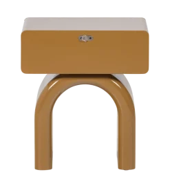Stolik nocny ZOREL 40 cm miodowy żółty