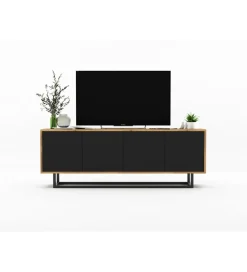 Stolik pod Tv Apollo B 150 cm czarny
