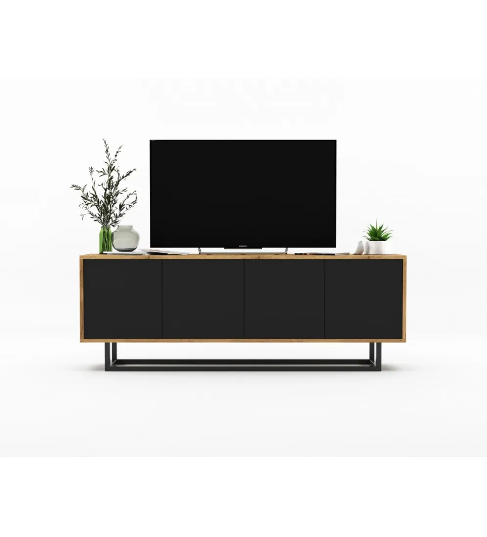 Stolik pod Tv Apollo B 150 cm czarny