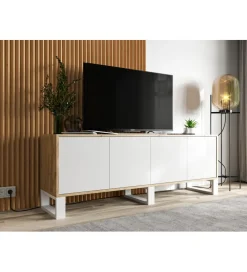 Stolik pod Tv Apollo B III 150 cm biały