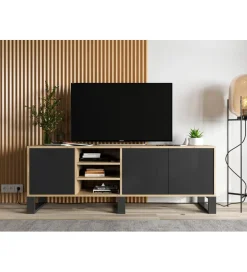 Stolik pod Tv Apollo III 150 cm czarny