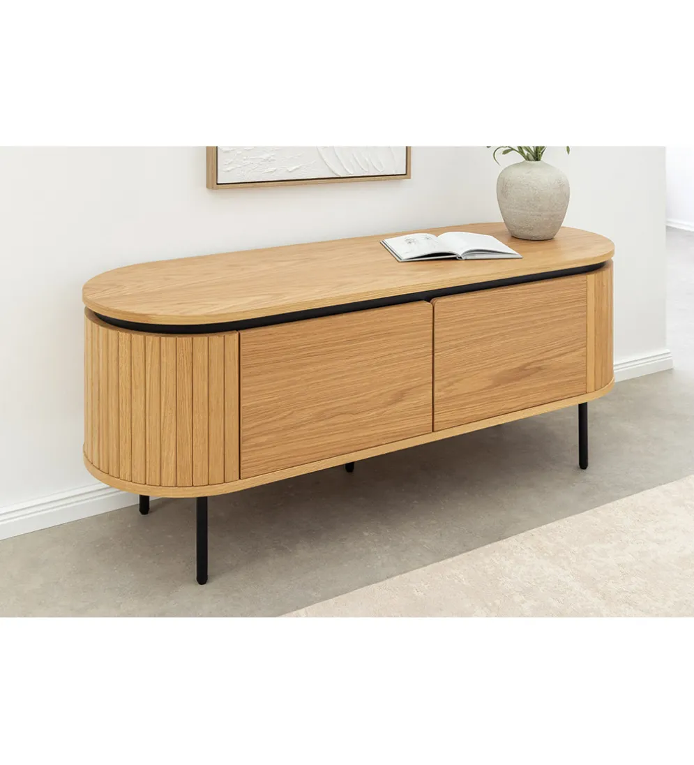 Stolik pod TV ATELIER 120 cm kolor naturalnego dębu