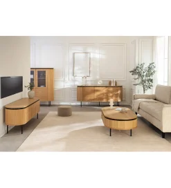 Stolik pod TV ATELIER 160 cm kolor naturalnego dębu