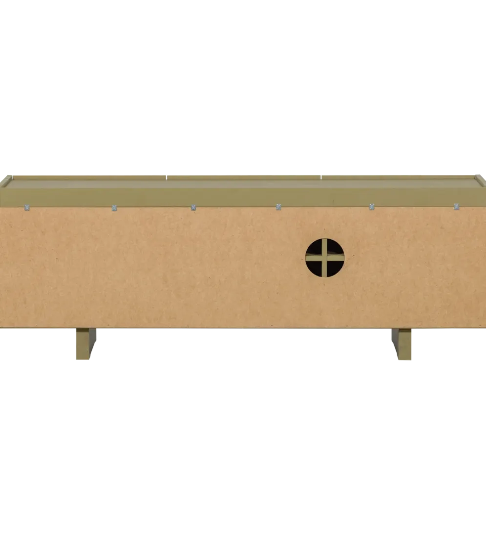 Stolik pod TV BASU 152 cm drewno sosny moss