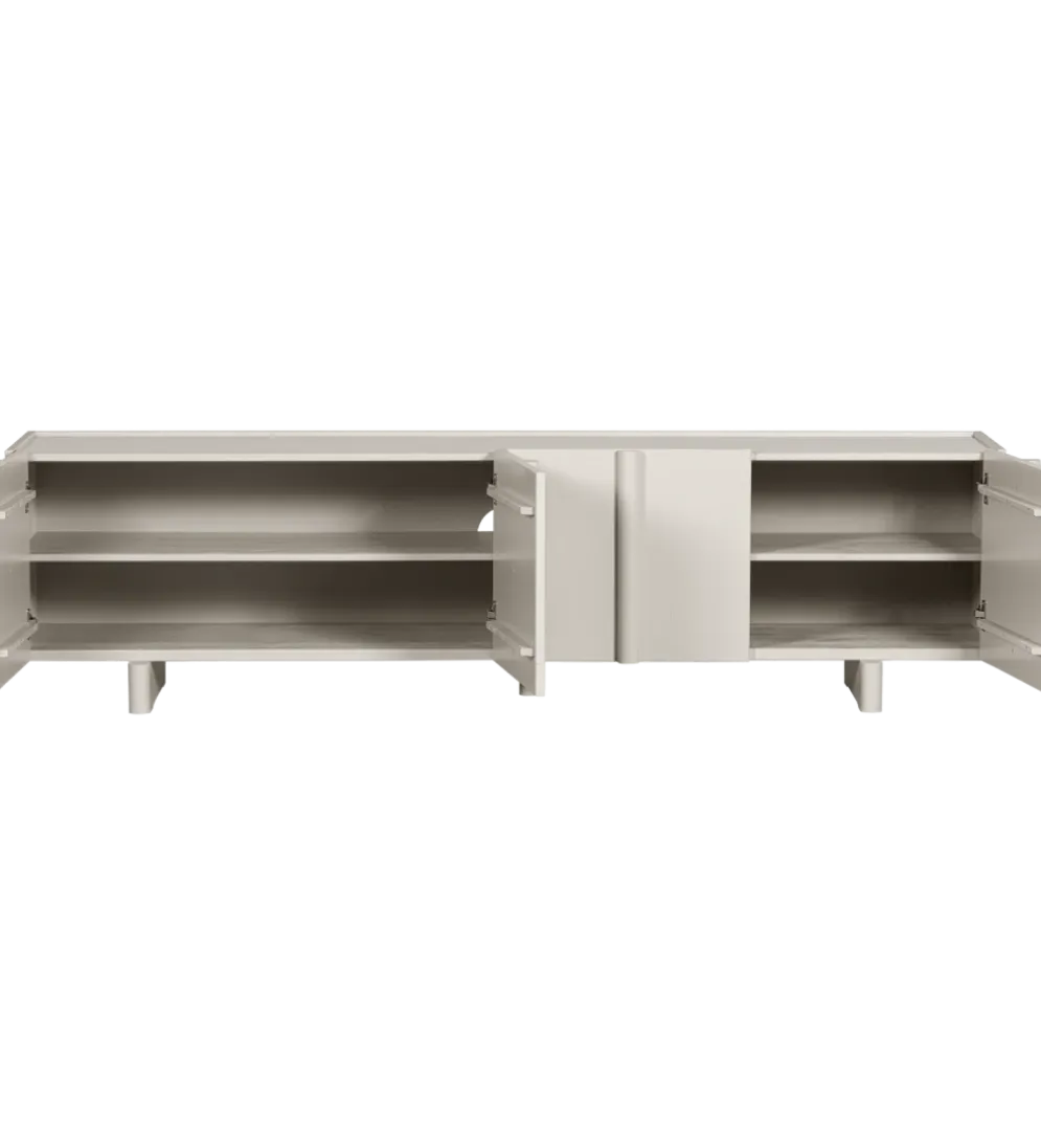 Stolik pod TV BASU 200 cm drewno sosny dust