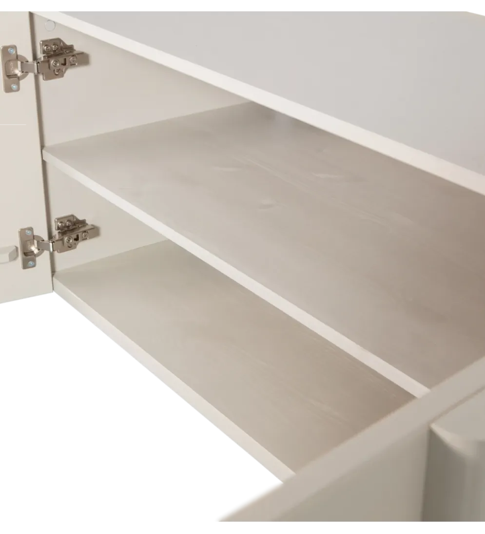Stolik pod TV BASU 200 cm drewno sosny dust