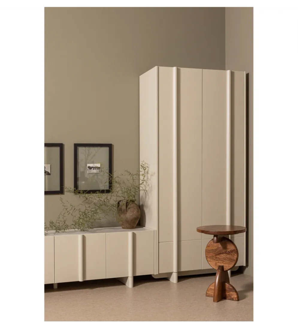 Stolik pod TV BASU 200 cm drewno sosny dust