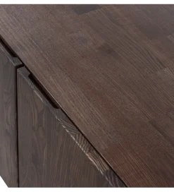 Stolik pod TV BONO 180 cm drewno jesion ciemny brązowy