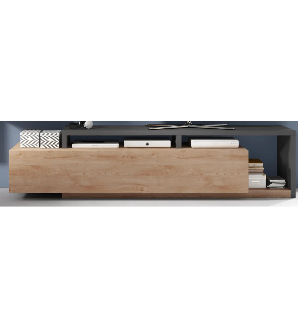 Stolik pod TV BOTA 219 cm dąb Ribbec