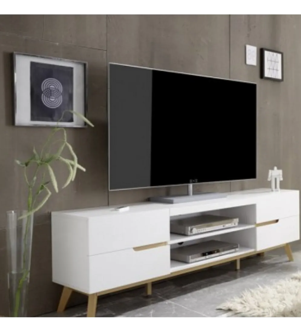 Stolik pod TV CERVO biały