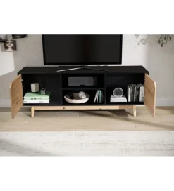 Stolik pod TV CYRUS 150 cm czarny