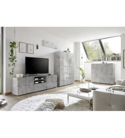 Stolik pod TV DAMA 181 cm w optyce betonu