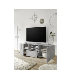 Stolik pod TV DAMA 181 cm w optyce betonu