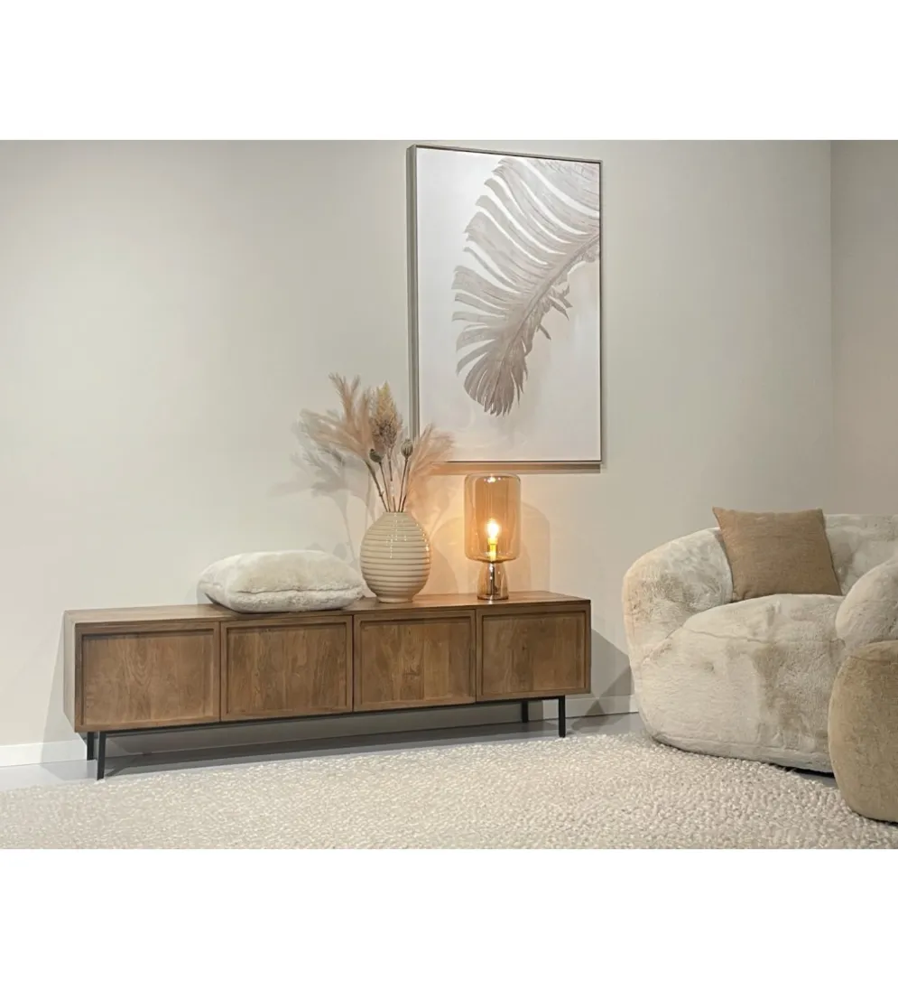 Stolik pod TV ELANI 180 cm drewno mango
