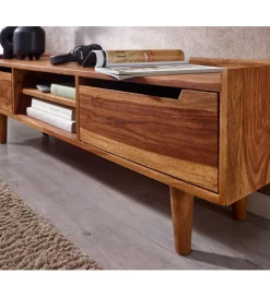 Stolik pod TV FORON 145 cm drewno sheesham