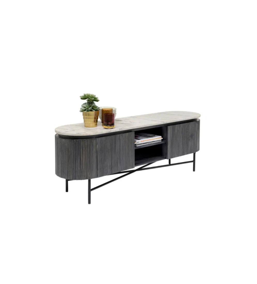 Stolik pod TV Glenn 150 cm antracytowy
