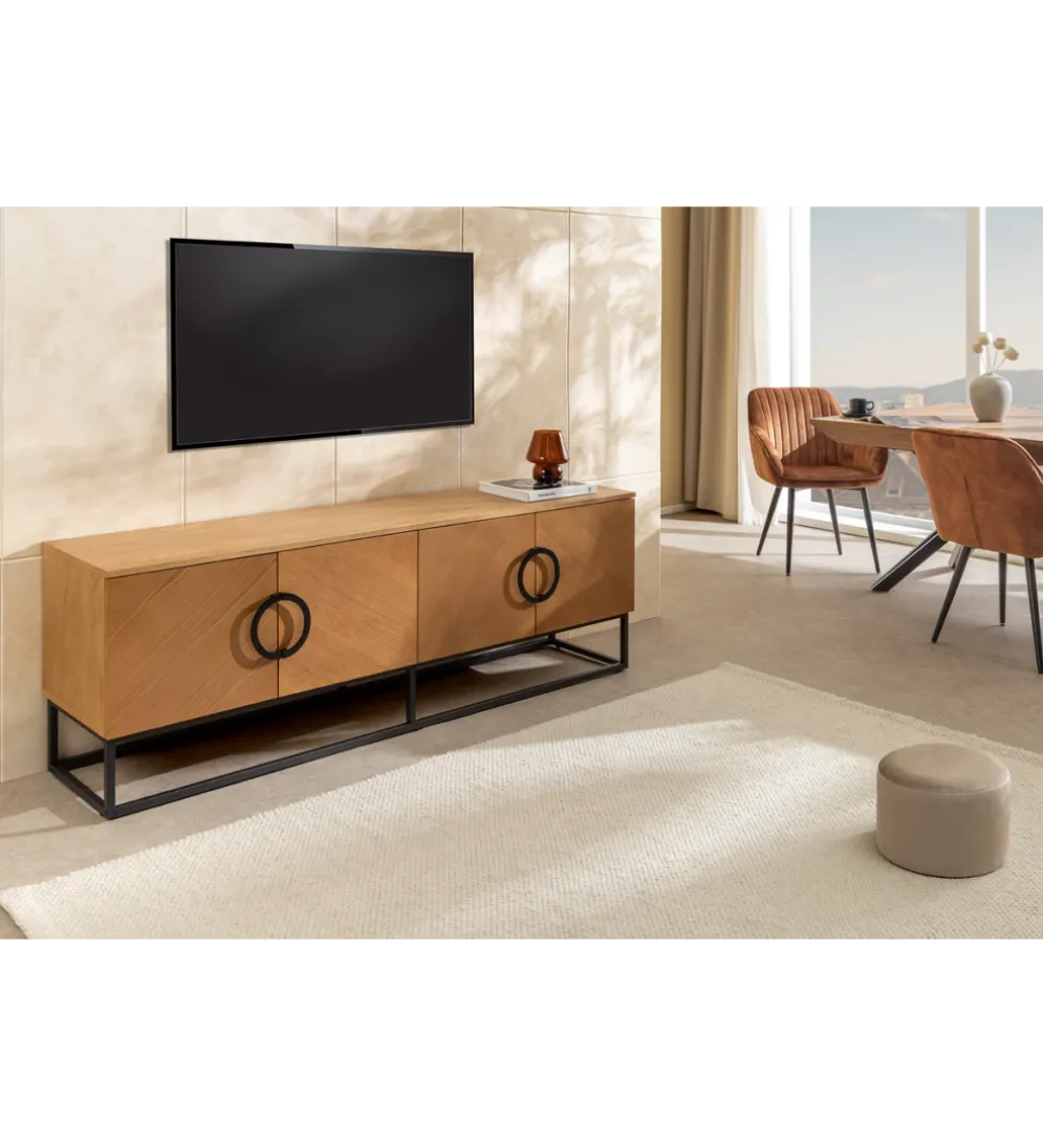 Stolik pod TV GRANDEZZA 180 cm kolor drewna dębu