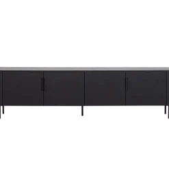 Stolik pod TV GUNNAR 200 cm czarny mat