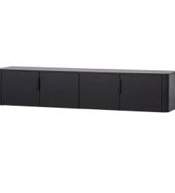 Stolik pod TV GUNNAR 200 cm czarny mat